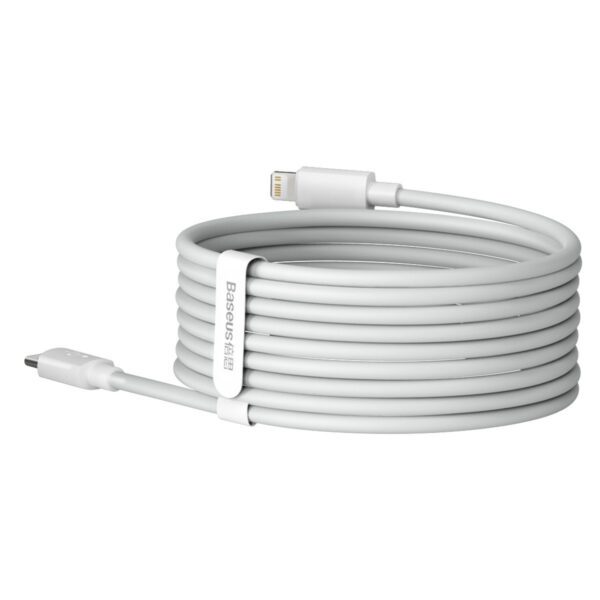 Baseus Simple Wisdom Data Cable Kit USB-C to Lightning PD 20W (2PCS/Set) 1.5m White - Image 7