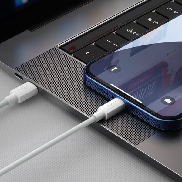 Baseus Simple Wisdom Data Cable Kit USB-C to Lightning PD 20W (2PCS/Set) 1.5m White - Image 8