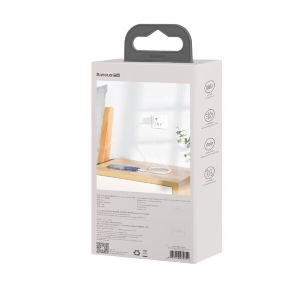 Baseus Simple Wisdom Data Cable Kit USB to Type-C 5A (2PCS/Set）1.5m White - Image 10