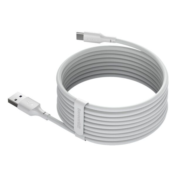 Baseus Simple Wisdom Data Cable Kit USB to Type-C 5A (2PCS/Set）1.5m White - Image 3