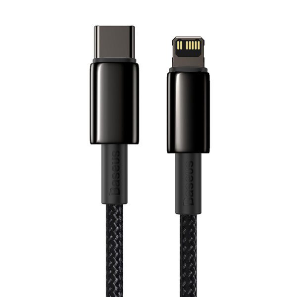 Baseus Tungsten Gold Cable Type-C to iP PD 20W 2m (black) - Image 3