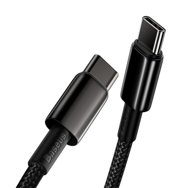 Baseus Tungsten Gold Cable Type-C to Type-C 100W 2m (black) - Image 6
