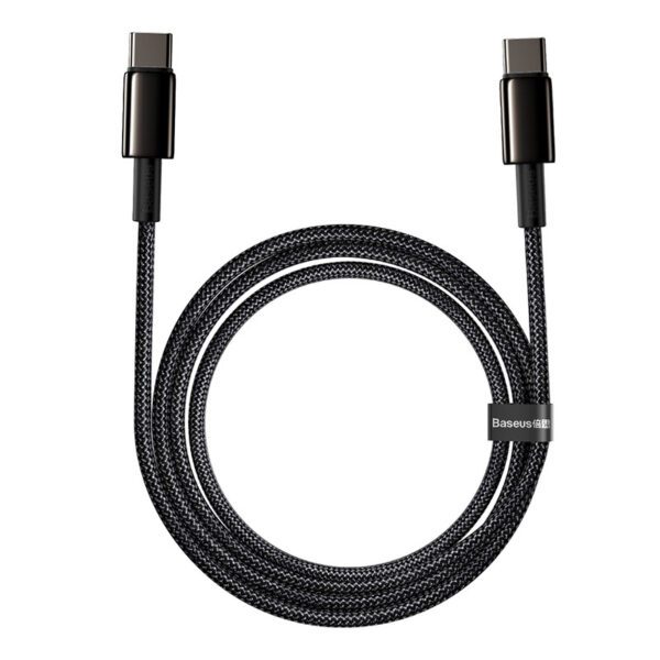 Baseus Tungsten Gold Cable Type-C to Type-C 100W 2m (black) - Image 2