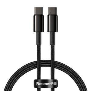 Baseus Tungsten Gold Cable Type-C to Type-C 100W 2m (black)