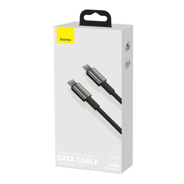 Baseus Tungsten Gold Cable Type-C to Type-C 100W 2m (black) - Image 7