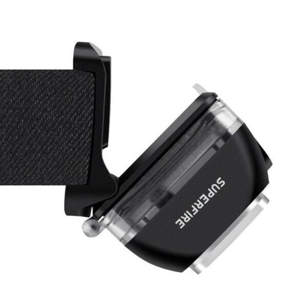 Superfire HL07 headlamp flashlight, 320lm, USB - Image 4