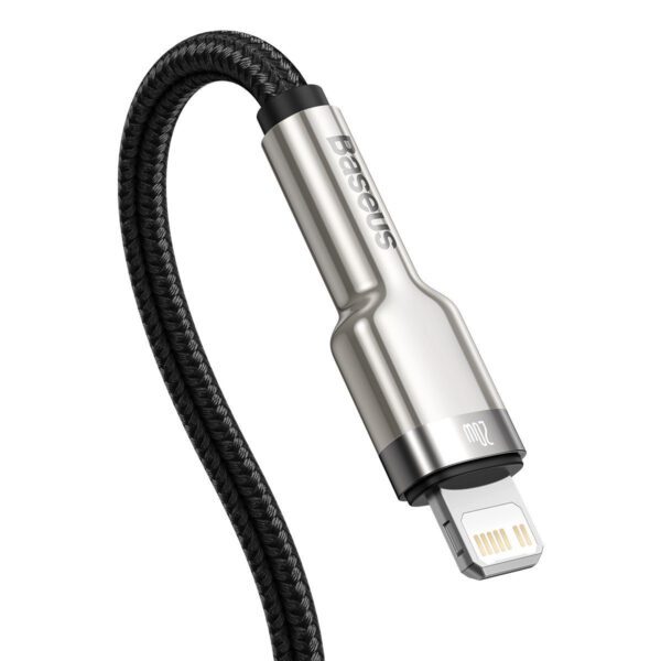 USB-C cable for Lightning Baseus Cafule, PD, 20W, 1m (black) - Image 4
