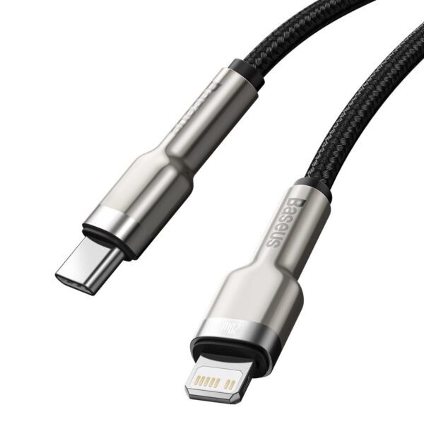 USB-C cable for Lightning Baseus Cafule, PD, 20W, 1m (black) - Image 5