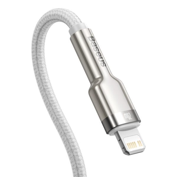 USB-C cable for Lightning Baseus Cafule, PD, 20W, 1m (white) - Image 4