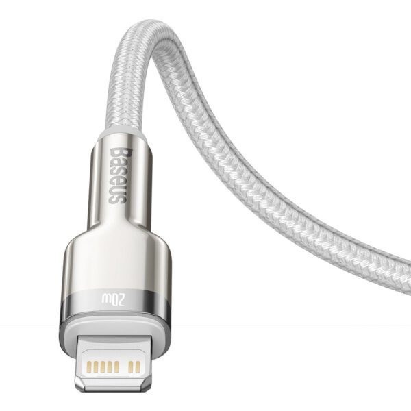 USB-C cable for Lightning Baseus Cafule, PD, 20W, 1m (white) - Image 7