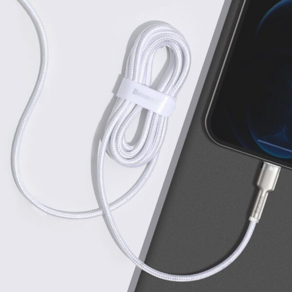 USB-C cable for Lightning Baseus Cafule, PD, 20W, 2m (white) - Image 10