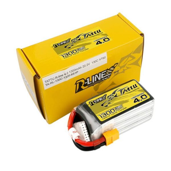 Tattu R-Line 4.0 1300mAh 22.2V 130C 6S1P XT60 Battery - Image 4