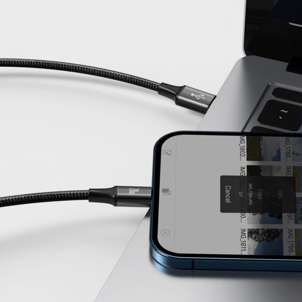 Baseus Rapid Series 3-in-1 cable USB-C For M+L+T 20W 1.5m Black - Image 8