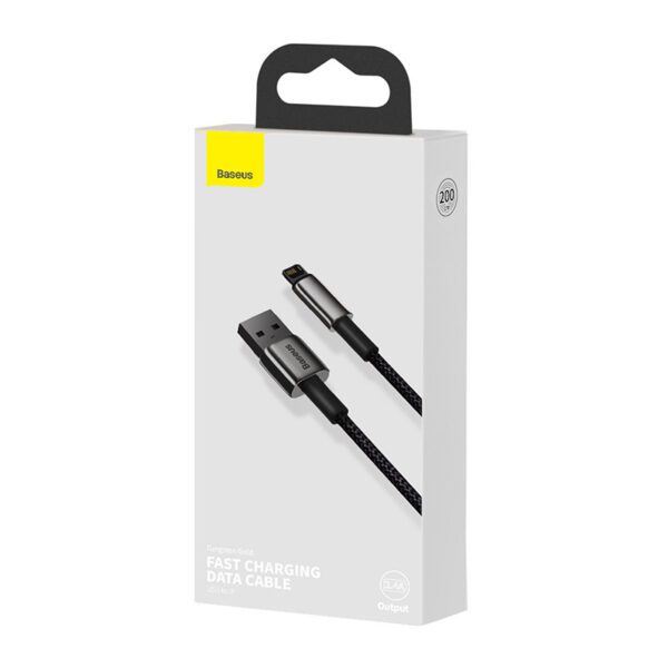 Baseus Tungsten Gold Cable USB to iP 2.4A 2m (black) - Image 8