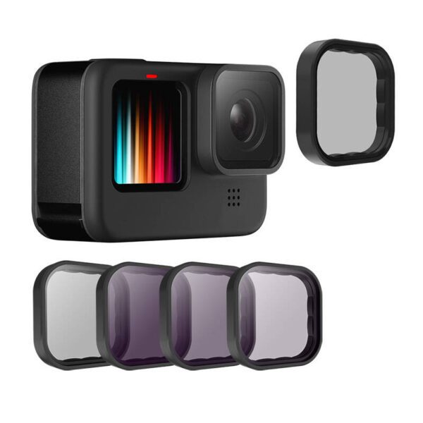 Lens filter set CPL+ND 8/16/32 Telesin for GoPro Hero 9 / Hero 10 / Hero 11 / Hero 12 (GP-FLT-903) - Image 3