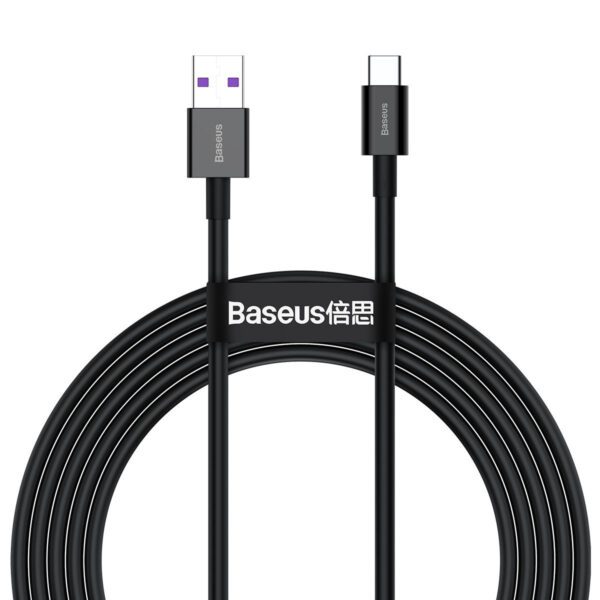 Baseus Superior Series Cable USB to USB-C, 66W, 2m (black) - Image 2