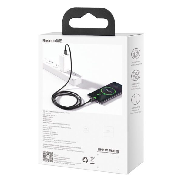 Baseus Superior Series Cable USB to USB-C, 66W, 2m (black) - Image 12