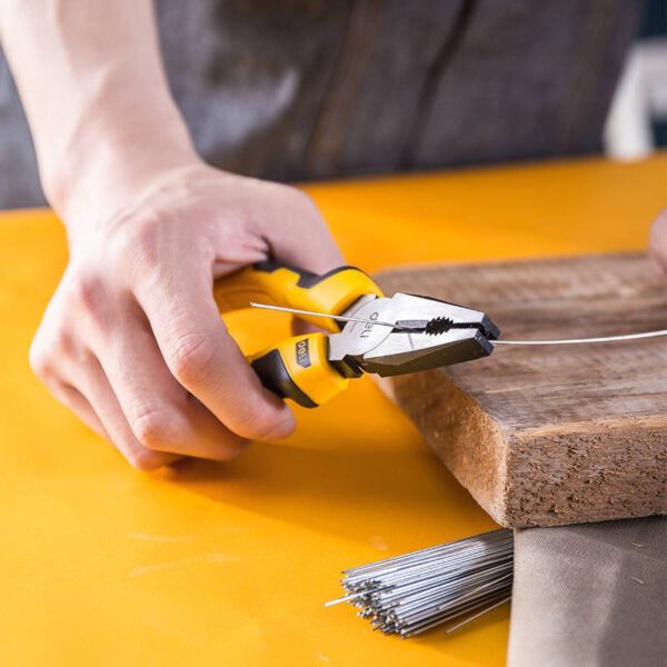 Combination pliers 6" Deli Tools EDL2006 (yellow) - Image 3