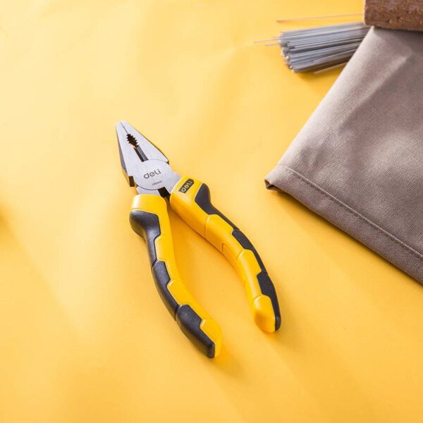 Combination pliers 6" Deli Tools EDL2006 (yellow) - Image 4