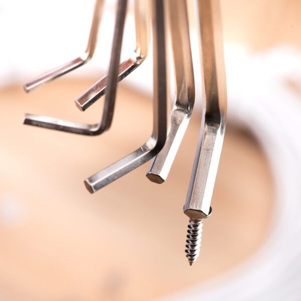 Hex Key Sets 1.5-6mm Deli Tools EDL3080 (silver) - Image 3