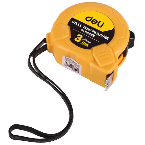 Steel Measuring Tape 3m/16mm Deli Tools EDL9003B (yellow) - Image 3