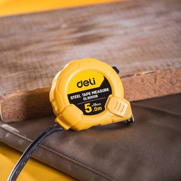 Steel Measuring Tape 5m/19mm Deli Tools EDL9005B (yellow) - Image 7