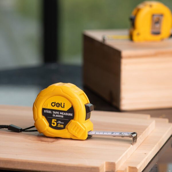 Steel Measuring Tape 5m/19mm Deli Tools EDL9005B (yellow) - Image 9