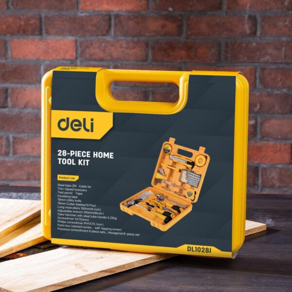 Household Tool Set 28 pcs Deli Tools EDL1028J - Image 9