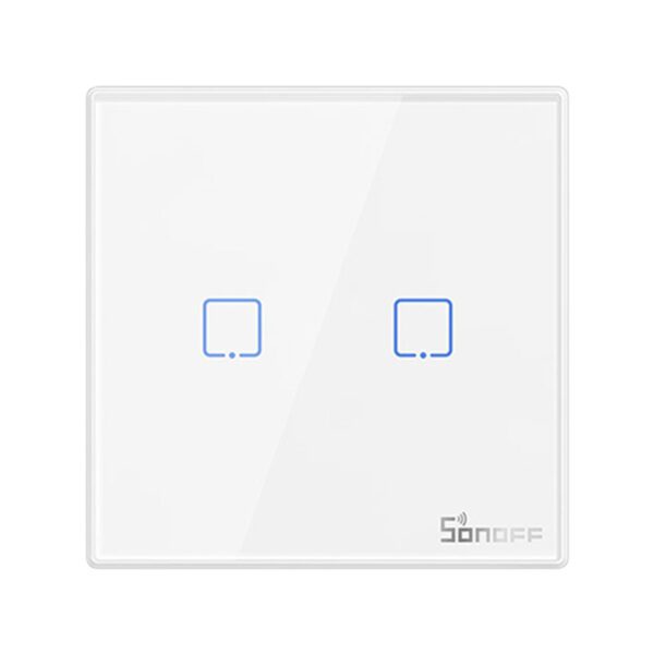 Smart Wireless Wall Switch Sonoff T2EU2C-RF 433MHz (2-channel) - Image 2