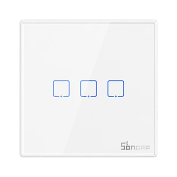 Smart Wireless Wall Switch Sonoff T2EU3C-RF 433MHz (3-channel) - Image 2