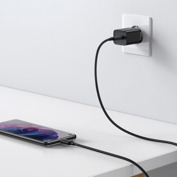 Baseus Super Si Quick Charger 1C 25W with USB-C cable for USB-C 1m (black) - Image 9