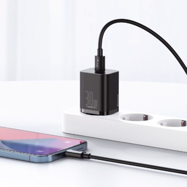 Baseus Super Si Quick Charger 1C 30W (black) - Image 10