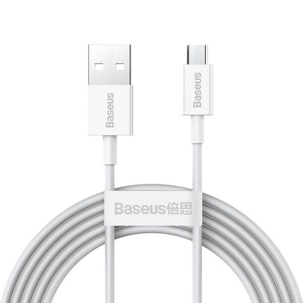 Baseus Superior Series Cable USB to micro USB, 2A, 2m (white) - Image 3