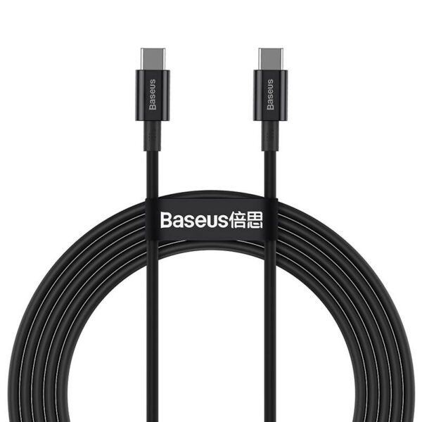 Baseus Superior Series Cable USB-C to USB-C, 100W, 1m (black) - Image 2