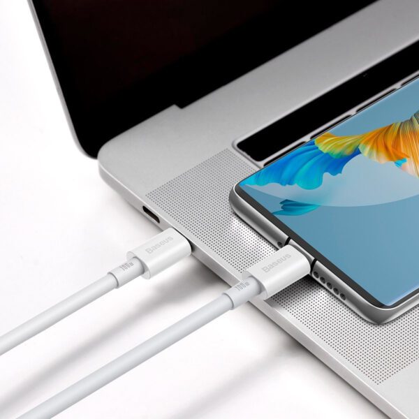 Baseus Superior Series Cable USB-C to USB-C, 100W, 1m (white) - Image 7