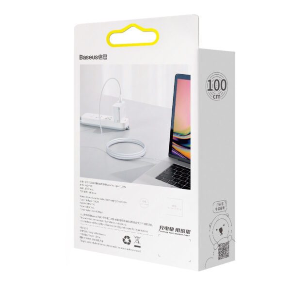 Baseus Superior Series Cable USB-C to USB-C, 100W, 1m (white) - Image 11