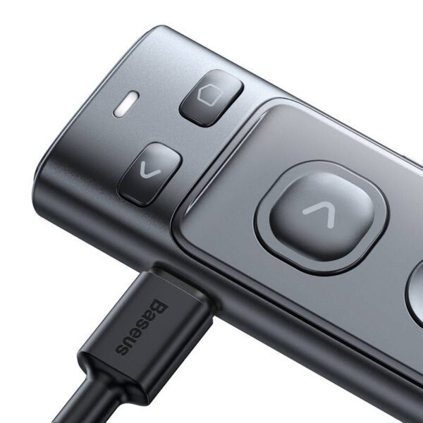 Baseus Orange Dot Multifunctionale remote control for presentation, with a laser pointer - gray - Image 8