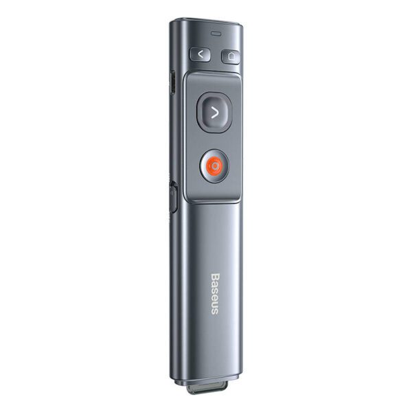 Baseus Orange Dot Multifunctionale remote control for presentation, with a laser pointer - gray - Image 4
