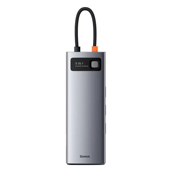 Hub 9in1 Baseus Metal Gleam Series, USB-C to 3x USB 3.0 + HDMI + USB-C PD + Ethernet RJ45 + microSD/SD + VGA - Image 2