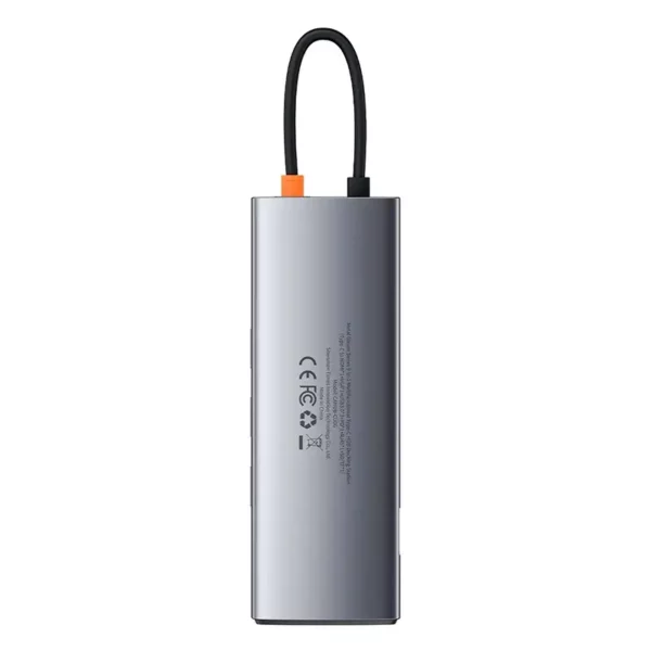 Hub 9in1 Baseus Metal Gleam Series, USB-C to 3x USB 3.0 + HDMI + USB-C PD + Ethernet RJ45 + microSD/SD + VGA - Image 3