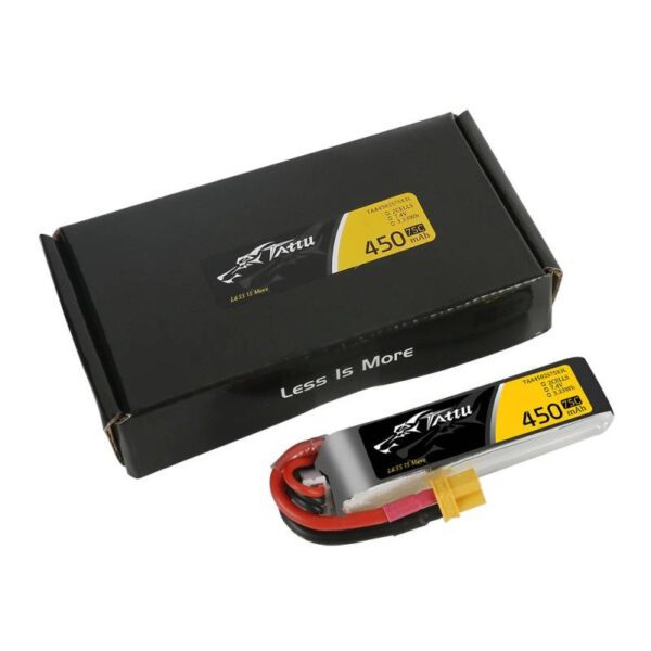 Battery Tattu 450mAh 7.4V 75C 2S1P Long XT30 - Image 5