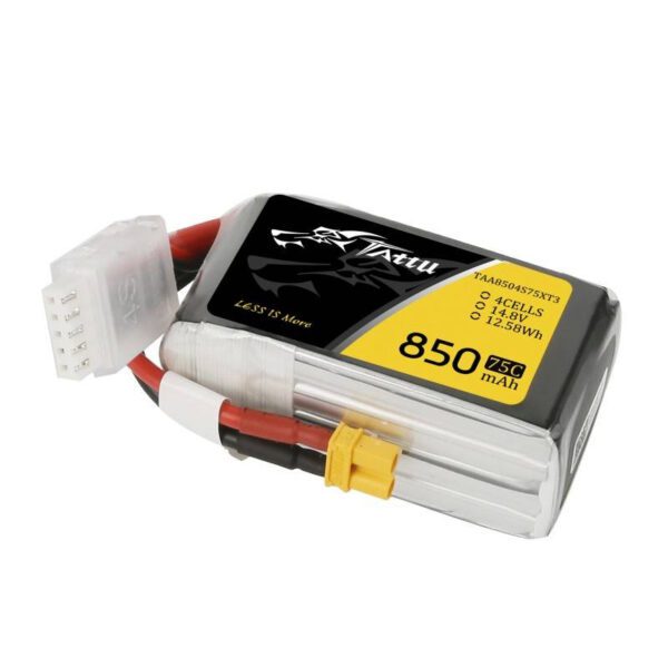Tattu 850mAh 14.8V 75C 4S1P battery - Image 2