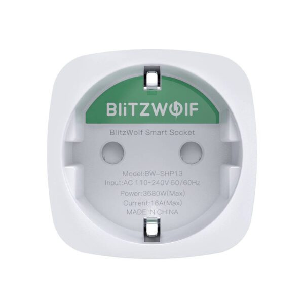 Smart Socket BlitzWolf BW-SHP13, ZigBee, (EU) 3680W - Image 5
