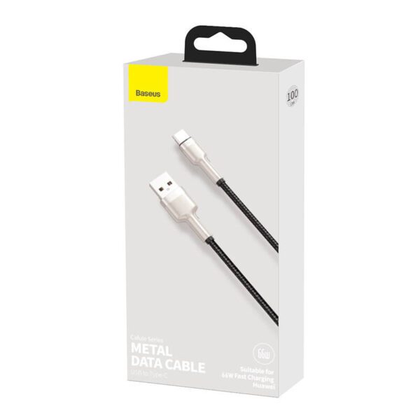 USB cable for USB-C Baseus Cafule, 66W, 1m (black) - Image 6
