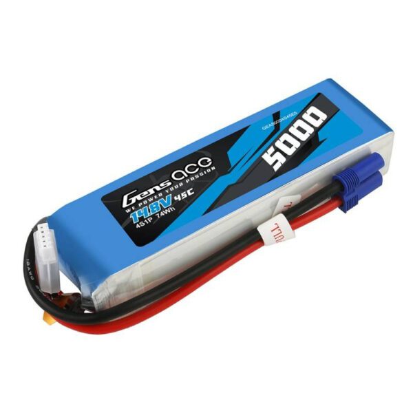 Gens Ace 5000mAh 14.8V 45C 4S1P battery - Image 2