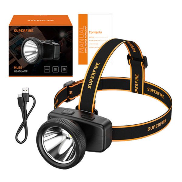 Headlamp Superfire HL55 – 150lm, USB-C, 4 modes, 270m - Image 2