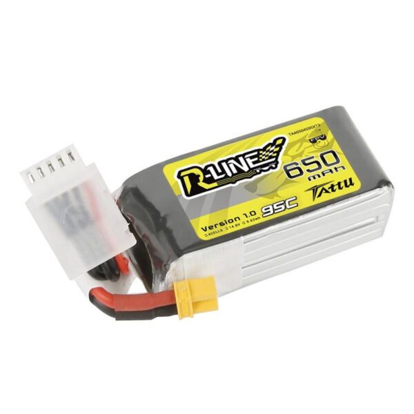 Battery  Tattu R-Line 650mAh 14,8V 95C 4S1P XT30 - Image 2