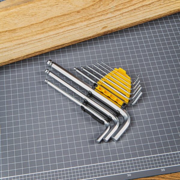 Long Hex Key Sets 1.5-10mm Deli Tools EDL3088 (silver) - Image 2