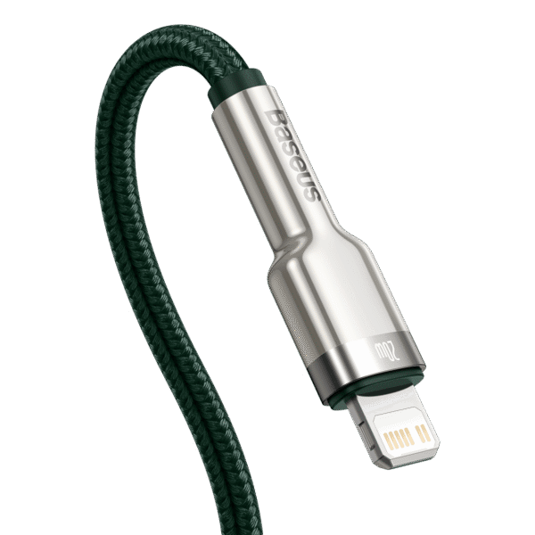 USB-C cable for Lightning Baseus Cafule, PD, 20W, 1m (green) - Image 5