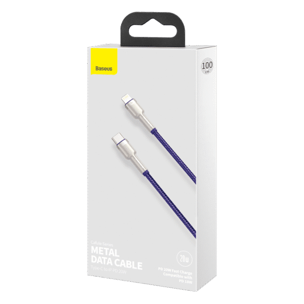USB-C cable for Lightning Baseus Cafule, PD, 20W, 1m (purple) - Image 7
